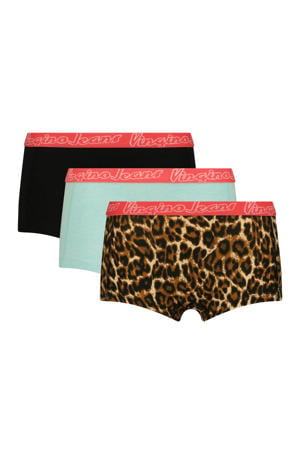 short - bruin/multicolor (set van 3)