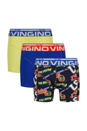 boxershort - blauw/geel/multicolor (set van 3)