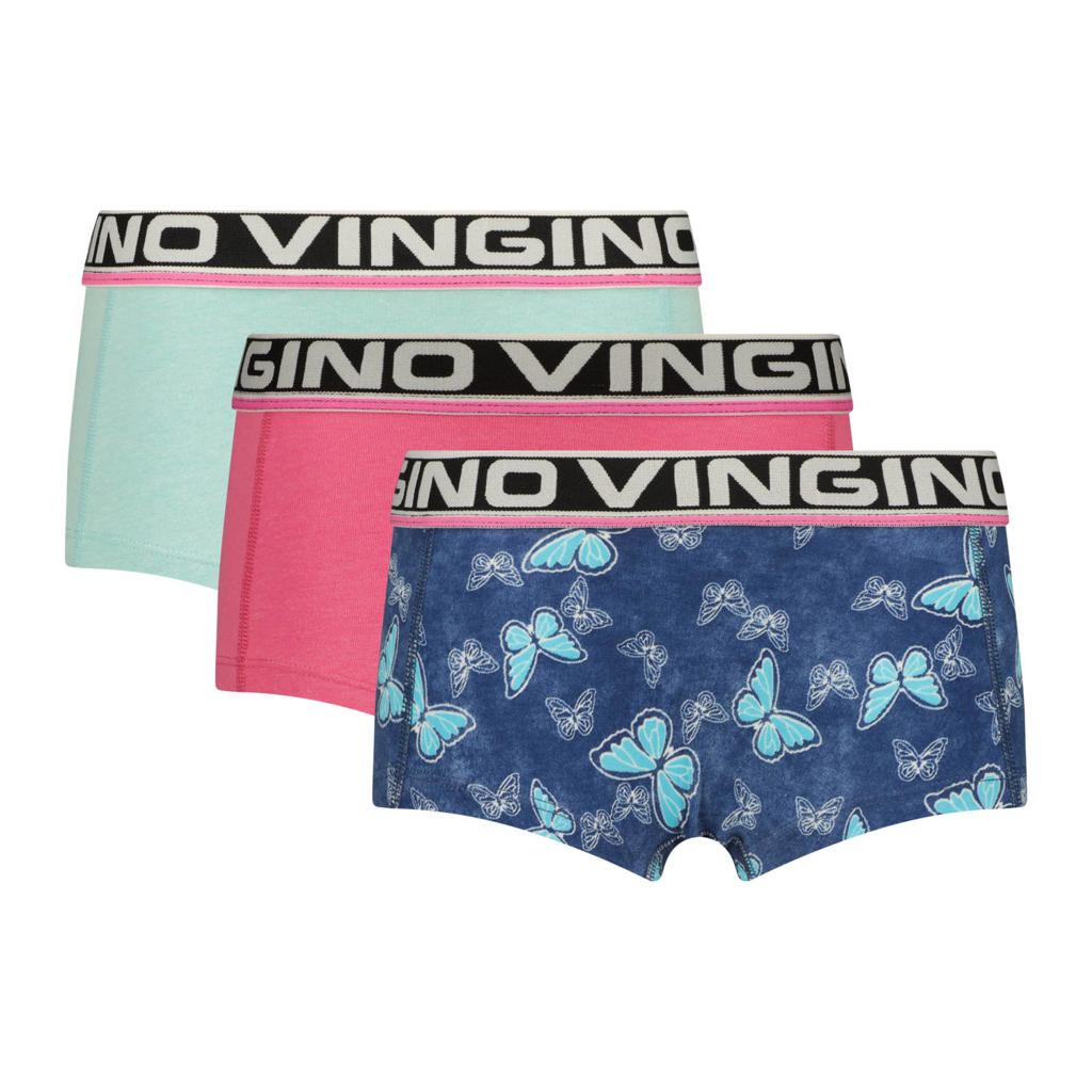Vingino short - roze/blauw/mintgroen (set van 3)