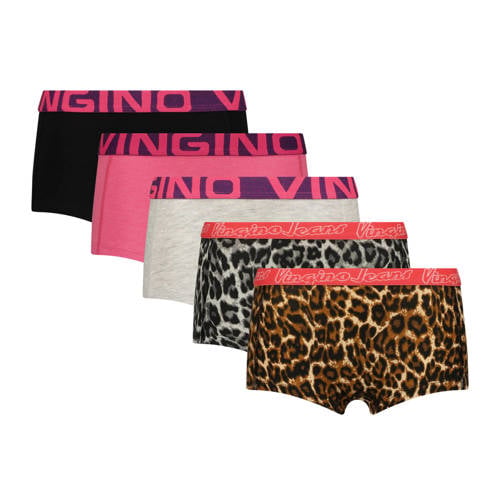 Vingino short bruin/multicolor (set van 5)