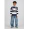 Vingino gestreepte longsleeve donkerblauw