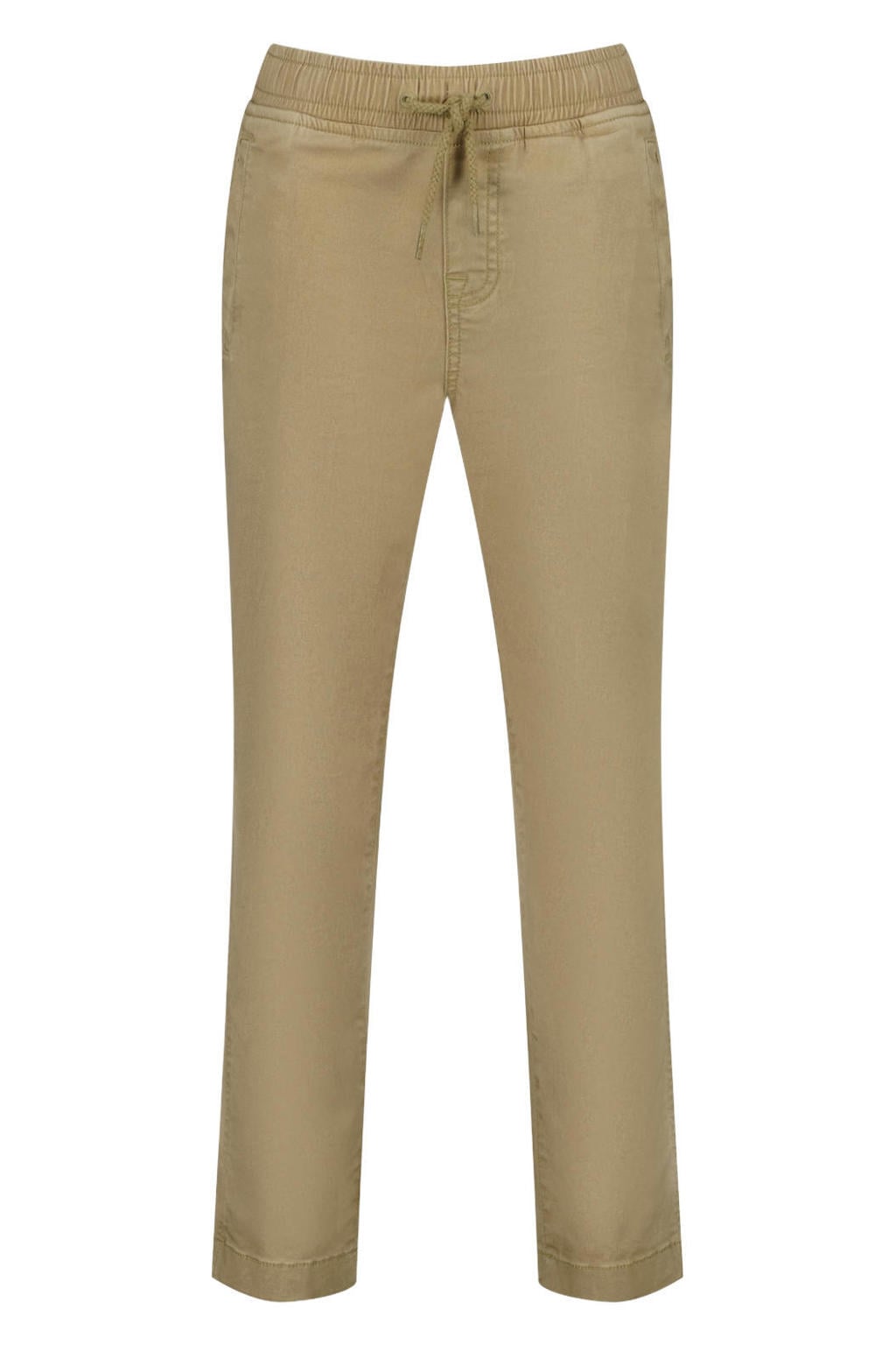 Lichtbruine jongens Vingino loose fit jeans baggy jeans van katoen met regular waist en effen