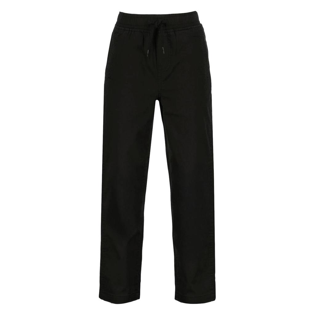 Zwarte jongens Vingino loose fit jeans baggy jeans van katoen met regular waist en effen