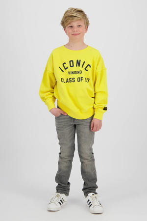 regular waist regular fit jeans grey denim