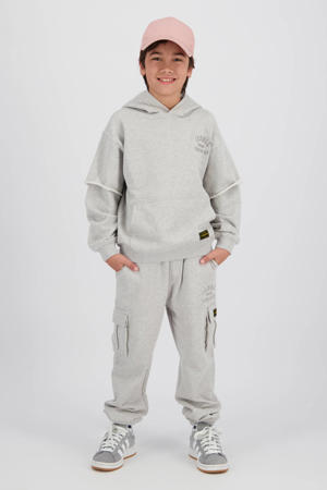 regular cargo broek grijs melange