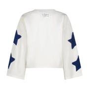 thumbnail: Witte meisjes Vingino longsleeve van katoen met printopdruk, lange mouwen en ronde hals