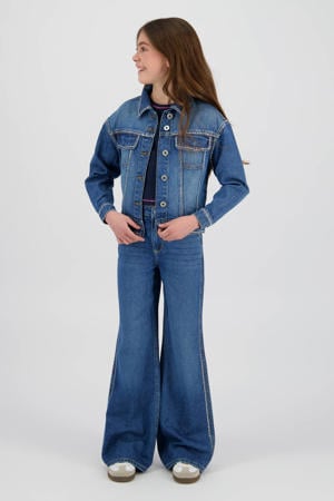 high waist wide leg jeans wide leg jeans medium blue denim