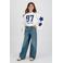 Vingino high waist wide leg jeans medium blue denim