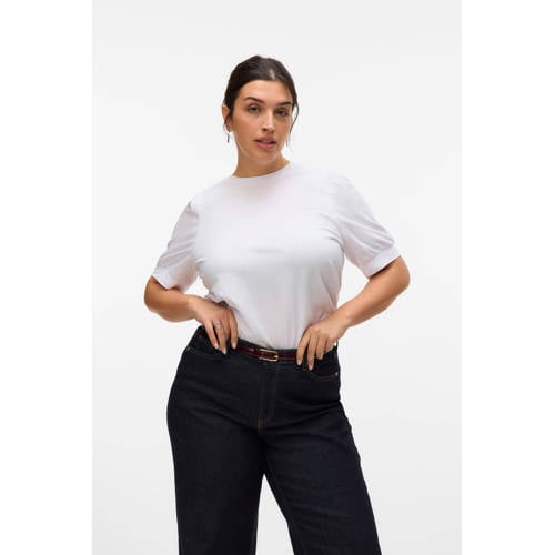 VERO MODA CURVE T-shirt ecru afbeelding