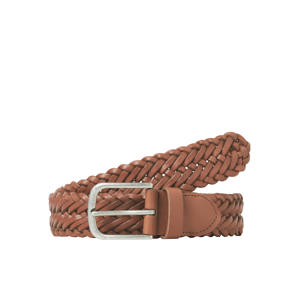 leren riem JACJOE donkerbruin