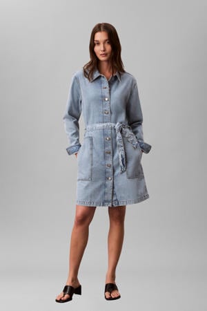 denim spijkerjurk light blue denim