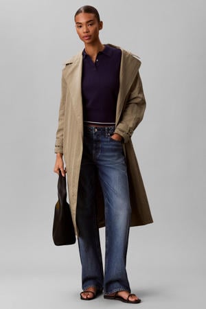 cropped top donkerblauw met kabels