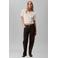 CALVIN KLEIN JEANS cropped top ecru met kabels