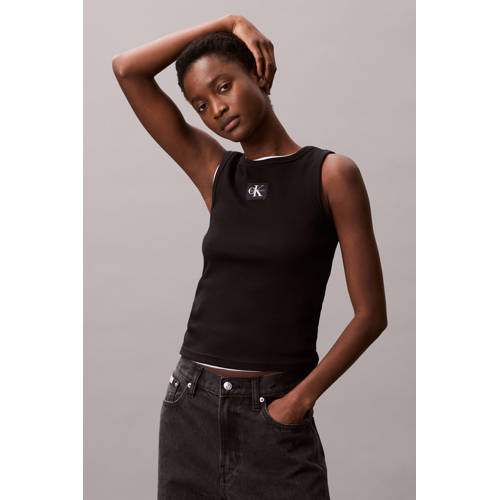 CALVIN KLEIN JEANS top zwart afbeelding
