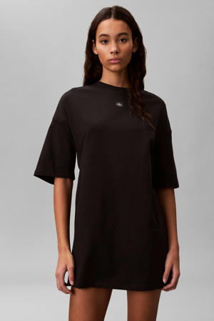 korte T-shirtjurk zwart