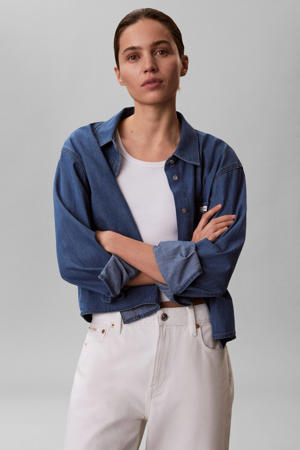 denim blouse medium blue denim