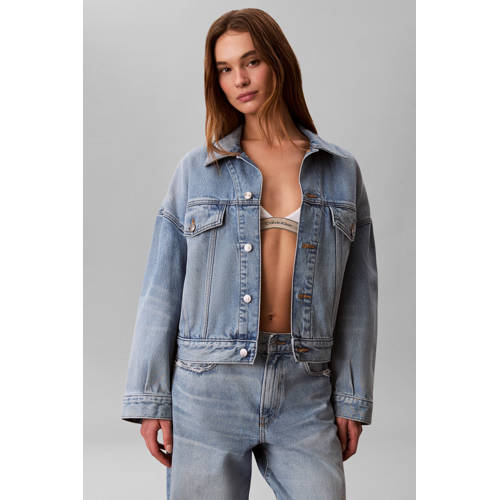 CALVIN KLEIN JEANS denim spijkerjas medium blue denim afbeelding
