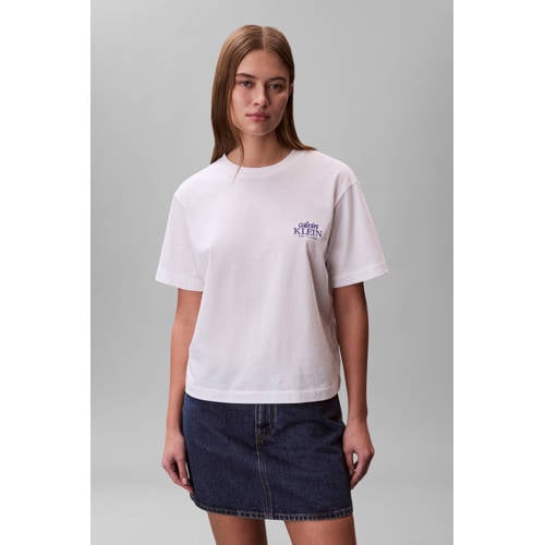 CALVIN KLEIN JEANS T-shirt wit afbeelding