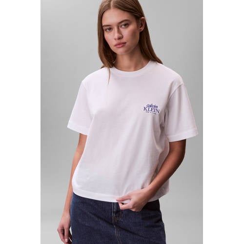 CALVIN KLEIN JEANS T-shirt wit afbeelding