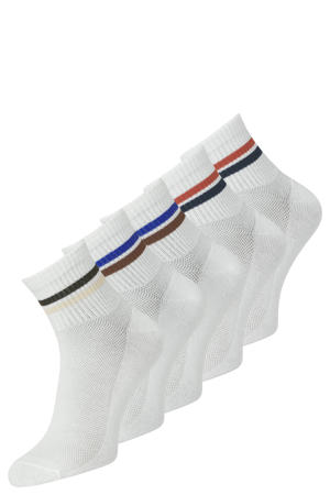 sokken JACBOSTON - wit (set van 5)
