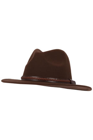 cowboyhoed donkerbruin