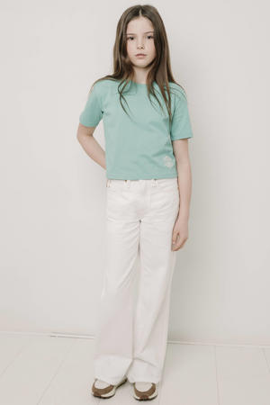 T-shirt met backprint groen
