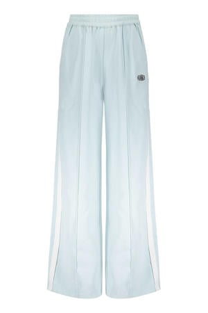 wide leg regular waist sweatpants lichtblauw