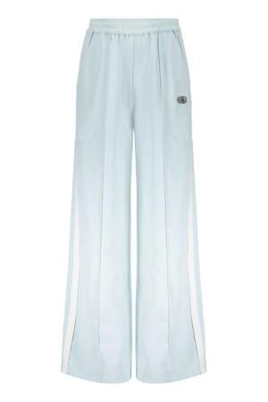 wide leg regular waist sweatpants lichtblauw