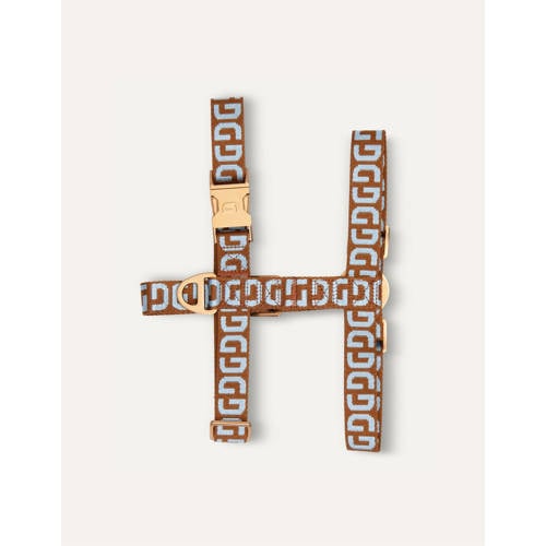 Dogguo Hondenharnas DG-HARNESS-BROWN/BLUE-M afbeelding