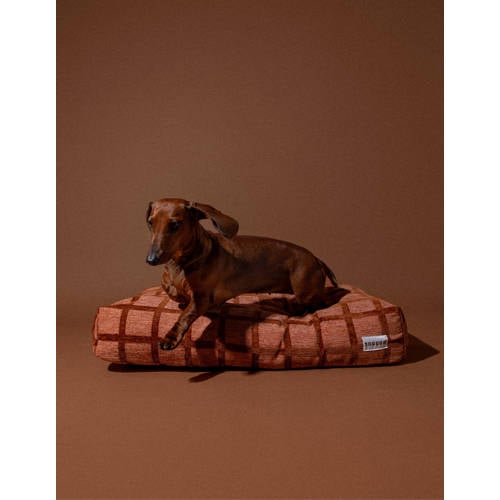 Dogguo Hondenkussen CHECK-BED-MOCHA/BROWN-XL afbeelding