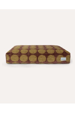 Hondenkussen DOT-BED-BROWN/GREEN-M