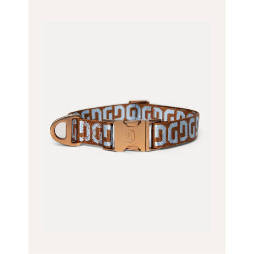 Dogguo Hondenhalsband DG-COLLAR-BROWN/BLUE-S (28-40 cm) afbeelding