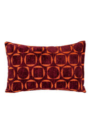 thumbnail: Dogguo Sierkussen SQUARE-CIRCLE-CUSHION-BORDEAUX/ORANGE (60X40 cm)