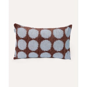 Sierkussen DOT-CUSHION-BROWN/BLUE (60X40 cm)
