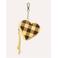 Dogguo Honden poepzakhouder HEART-POOPBAGHOLDER-BROWN/YELLOW