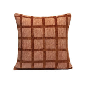 Sierkussen CHECK-CUSHION-MOCHA/BROWN (50X50 cm)