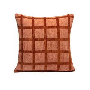Sierkussen CHECK-CUSHION-MOCHA/BROWN (50X50 cm)