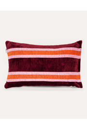thumbnail: Dogguo Sierkussen STRIPE-CUSHION-BORDEAUX/ORANGE/PINK (60X40 cm)