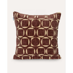 Sierkussen SQUARE-CIRCLE-CUSHION-BROWN/YELLOW (50X50 cm)