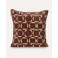 Dogguo Sierkussen SQUARE-CIRCLE-CUSHION-BROWN/YELLOW (50X50 cm)