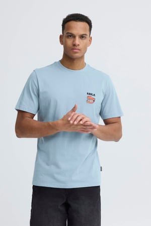 regular T-shirt lichtblauw
