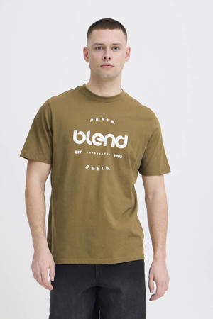 regular T-shirt lichtbruin
