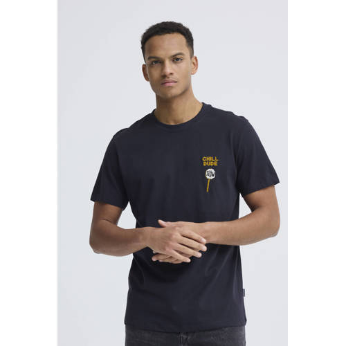 Blend regular T-shirt donkerblauw afbeelding