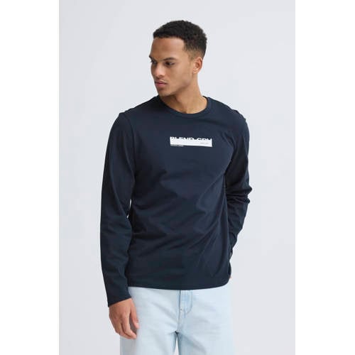 Blend longsleeve donkerblauw afbeelding