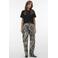 VERO MODA regular waist casual broek met linnen