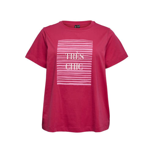 VERO MODA CURVE T-shirt roze afbeelding
