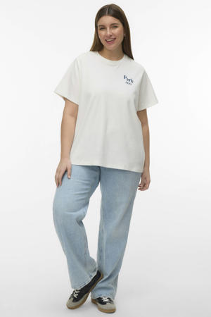 T-shirt met backprint wit