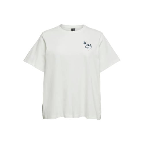 VERO MODA CURVE T-shirt met backprint wit afbeelding