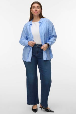 gestreepte blouse blauw