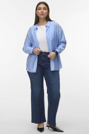 gestreepte blouse blauw